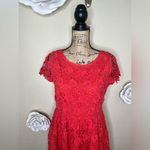 Romeo + Juliet Couture NTM: NWT Coral Crochet Short Sleeve Knee Dress Sz M Photo 2