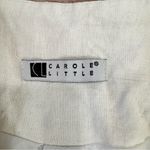 Carole Little Linen Blend Pleated Beaded Skirt Palm Trees Statement Beach Size 4 Photo 7