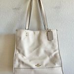 Coach Dempsey Cream Pebbled Leather Large Carry All Tote Handbag 1921 Photo 0