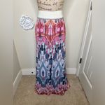 Anthropologie NTM: Vanessa Virginia Ikat Textured Pleated Maxi Skirt L Photo 9