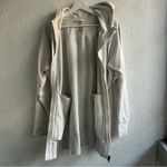 Athleta  Light Gray Fleece Jacket Photo 4