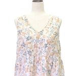 Joie  Floral Tiered 100% Linen Summer Dress Women’s Size Large Beach Vacation Photo 8