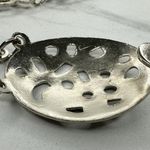 Ornate Silver Tone Flower Chain Belt Double Hook Decorative One Size ✨ Photo 3