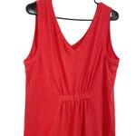 ANYBODY NWOT Coral Sleeveless Textured Knit Loungewear Jumpsuit Size Large Pink Photo 5