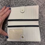 Kate Spade hazel court bow tie tuxedo wallet Cream Black NWOT Photo 3