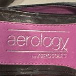 Aerosoles Aerology by Brown Leather Mule Heels 6.5 Slip On Buckle Square Toe Y2K Photo 8