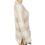 Free People cream and tan striped marshmallow sweater w/POCKETS. Size Small. EUC Photo 3