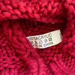 C.C Women’s OS 100% Acrylic Hot Pink Chunky Cable Knit Beanie Photo 3