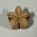 Tan Beige Brown Hibiscus Flower Claw Hair Clip Accessory 🌺✨ Photo 1