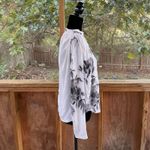 Rachel Comey Women's White And Black 100% Silk Floral Print Blouse Size 8 Photo 1