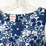 Disney VTG  Medium Shift Dress Blue Floral Hidden Mickey Sleeveless Resort 1293 Photo 7