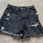 Arizona Jean Company Black Ripped Jean Shorts Photo 1