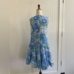Lilly Pulitzer  Trina Floral A-Line Cotton Mini Dress in Frenchie Blue Size XS Photo 7