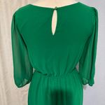 Enfocus Studio Women Green Boat Neck Long Puffy Sleeves High Photo 8