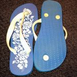 Havaianas Hibiscus Blue&White Flip Flops Photo 4