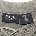 Naqui New York Womens Embellished Long Sleeve Fit & Flare Maxi Dress Green Large Photo 5