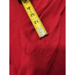 Liz Claiborne Red Scoop Neck Long Sleeve Button Accent Sweater Sz Plus 2xl Photo 6