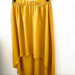 Love Republic Mustard Hi Low Unlined Skirt Size Small Yellow Photo 1