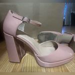 Madden Girl Women 9.5 blush pink Elegant chunky Platform Heels ‘’ Photo 14