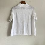 Eileen Fisher Organic Cotton Linen Slub Funnel Neck Top Size S Photo 7