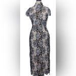Monique Lhuillier black-white floral lace dress Photo 8