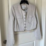 CAbi Elegant white and black Carol Anderson by Invitation Blazer with Button Details Photo 13