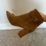 Paige  Celia Cognac Suede Boot with Stud Detail size 7.5 Photo 4