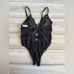 Adore Me  Rosie Crotchless Bodysuit Lingerie Black XL NWT IN PACKAGE Photo 4