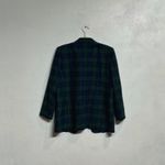 Leslie Fay  Green Plaid Wool Blend Vintage Blazer Sz L Photo 8