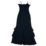 Lulus NWT  Women's Lively Evenings Black Sleeveless Tiered Maxi Dress Size S Photo 3