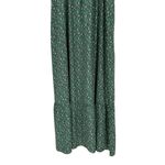 Kaileigh Kaleigh Malia Maternity Ruffle Sleeve Maxi Dress in Teal Green Floral size 2X Photo 6