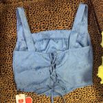 Cider Blue Fitted Bustier Tank Top Photo 1