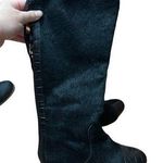 PRIALPAS TALL CALF HAIR LEATHER LACE UP BOOTS Size 6.5 Photo 0