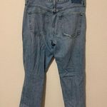 AMO Relaxed Fit Distressed Jeans Women's Size 29 Luxury Denim Streetwear Raw Hem Photo 10