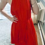 Rebecca Taylor  red silk chiffon dress Photo 2