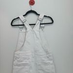 AG Adriano Goldschmied   Jeans White Denim Kaitlin Mini Skirt Overalls Denim M Photo 3