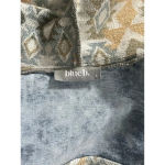 WOMEN'S AZTEC PRINT Acid Wash DEMIM JACKET w/HOOD woman's small‎ Blue Photo 2