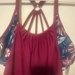 Holipick Elegant Purple Floral Women's Swim One Piece Size L Photo 8