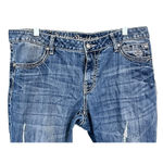 Harley Davidson Y2K Bling Bootcut Denim Blue Jeans Size 12 Low Rise Pockets Photo 4