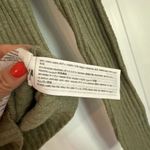 Abercrombie & Fitch green slim crewneck ribbed sweater small Photo 3