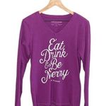 Life is Good ‘Eat Drink and Be Merry’ Long Sleeve Graphic Tee Size Small Photo 0