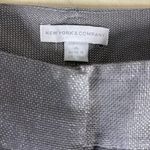 New York & Company Gray metallic Flat Front Shorts Size 16 Photo 11