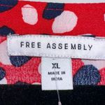 EUC FREE ASSEMBLY red dress with belt tie Photo 4