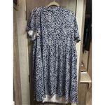 NEW Plus Mini Dresses Flowy Floral Print Blue Dress 4X Photo 1