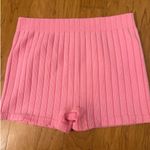 ZARA Brand New Pink Ribbed Lounge Shorts Women’s Size Large Photo 9