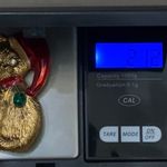 Vintage Unsigned Kitty Cat Santa Christmas Brooch Gold Photo 8