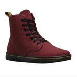 Dr. Martens Shoreditch Canvas Boots Cherry Red 7 Photo 1