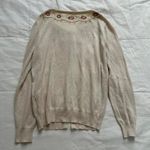 Roy Cassin Cream embroidered and beaded cardigan Tan Photo 4