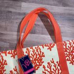 Wholesale Boutique Orange & Cream Tote Photo 1