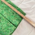 Derek Lam Green Paisley Paperbag High-Waisted Shorts Size 6 Photo 2